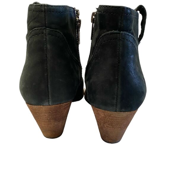 FRYE Reina Black Suede Ankle Western Style Bootie Size 7 - Picture 7 of 15